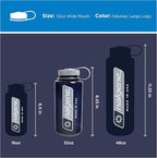 Nalgene 32 oz Wide Mouth Water Bottle | BPA-Free, Durable & Leak Proof, Lightweight Bottle for Hiking & Gym, Work & Travel