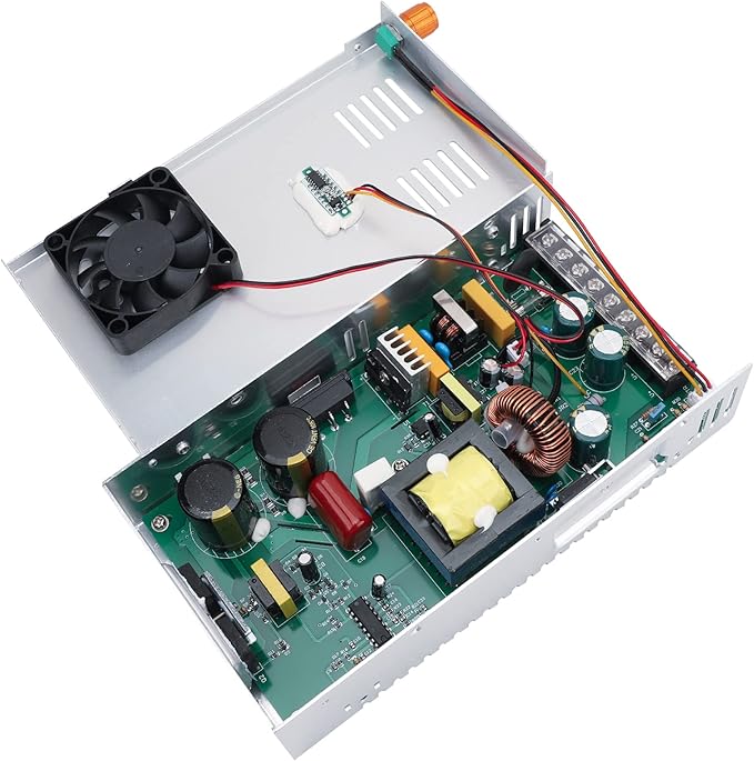 DROK 60V Power Supply, AC 110V 220V to DC 0-60V 8A 480W Buck Converter, Adjustable Variable LED Adapter Regulated 5V 12V 24V 30V 36V 48V 60Volt Transformer 3A 5A 8Amp Charger for Lab CCTV