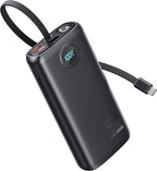 Portable Charger, 45W 20000mAh Power Bank with in/Out Fast Charging USB C Cable, 3W Flashlight, LED Display, Portable Battery Pack Travel Essentials for iPhone 17/16/15, Android Phone, Tablet, Laptop