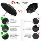 Repel Windproof Travel Umbrella - Compact & Withstands Winds up to 100MPH , Strongest Premium Auto Folding Umbrella for Rain and Sun - Durable, Light & Portable for Women & Men , Fits Backpack & Cars