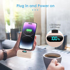 Small Portable Charger for iPhone,5000mAh PD Fast Charging Power Bank, Mini Plug-in Battery Pack Backup Charger Compatible with iPhone 14/14 Pro Max/13/13 Pro/12 Pro/11/XS/XR/X/8/7/6 etc- Light Orange