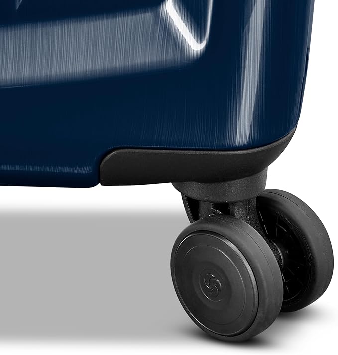 Samsonite Winfield 2 Hardside Expandable Luggage with Spinner Wheels, Navy, Checked-Large 28-Inch