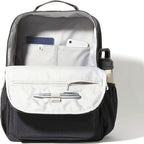 Baggallini Everyday Laptop Backpack - 11x15.5 Lightweight Water-Repellent Nylon Travel Bag w/Padded Laptop Sleeve & RFID