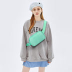 Fanny Pack with Strap Extension for Women and Men Crossbody Bag Belt Bag Bum Bag with Adjustable Strap for Hiking Workout Sports Travel Gifts for Teen Girl Light Green