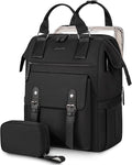 LOVEVOOK Laptop Backpack for Women, Work Backpack with 17 Inch Separate Laptop Compartment, Teacher Nurse Bags College Computer Backpack Purse, Business Travel Bag, Upgraded