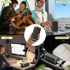 Portable Laptop Station for 27000mAh 98Wh, Power Bank with AC Outlet 65W PD Fast Charging External Battery Pack, Mini Portable Power Station for MacBook Dell HP Travel Camping, Yellow