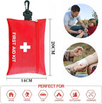 First Aid Kit - 97 Piece - Small Travel First Aid Kit, Ideal for Cars, Schools, Sports, Homes, Travel, Camping, Hiking