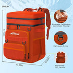 Backpack Cooler Insulated Leak Proof, Lightweight Soft Sided Cooler Backpack for Men Women, Waterproof Beach Cooler Bag Lunch Backpack for Camping Hiking Picnic Fishing Travel Outdoor