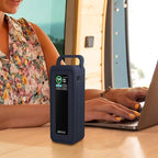 Protective Silicone Case for Anker Prime Power Bank 27,650mAh 250W - Portable with Handle & Hook Loop Strap, Anti-Slip & Shockproof Design (Blue)