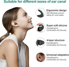 Swimming Ear Plugs for Adults,3 Pairs Waterproof Reusable Silicone Swim Earplugs for Swimming Surfing Snorkeling Showering and Water Pool,Beach,Ocean (Adults & Teens 14+)