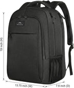 MATEIN Extra Large Backpack, 17 Inch Travel Laptop Backpack, Anti Theft TSA Friendly Business Work College Computer Backpack for Men Women, Black