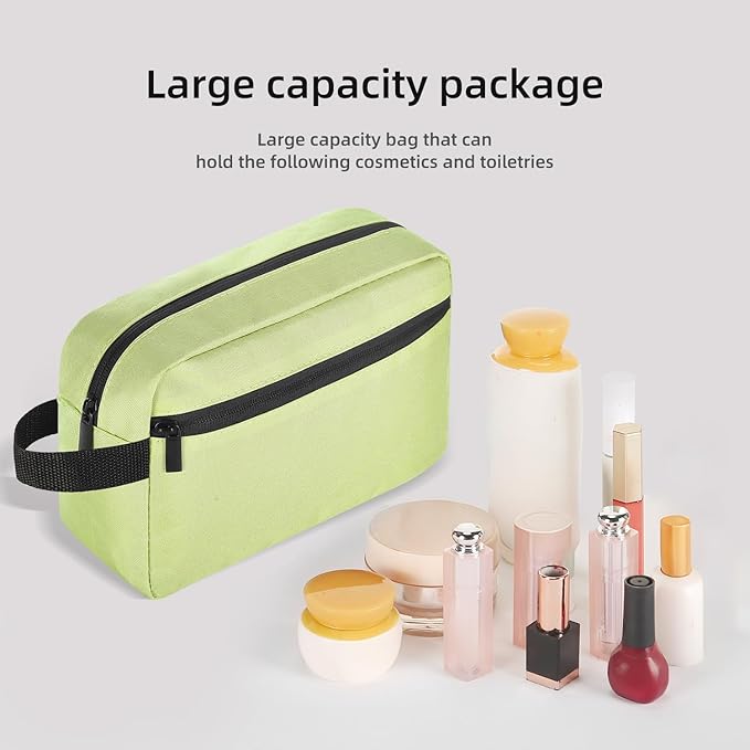 Icramsy Travel Toiletry bag Toiletry bag for women men Hanging Cosmetic bag Travel accessories for Women Men (Grass green)