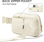 Gitus Personalized Gifts Birthday Gifts for Girls Fanny Pack Cross Body Bags with Initial Letter Preppy Stuff Gifts for Her Girlfriend Wife Sister Friends Mom (Ivory-S)