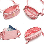 Gitus Customizable Gifts for Girls Age 6-8 8-10 Belt Bag Fanny Pack with Initial for Girls Birthday Gifts for Teenager Girls Teen Girl Gifts Trendy Stuff （Light Pink-O）