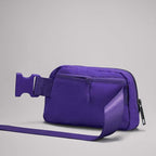 YOSHUYUKI Cross Body Fanny Packs for Women Men Fashion Waist Bag Pouch Nylon Small Travel Crossbody Bags Mini Purse Everywhere Belt Bag Bum Bag with Adjustable Strap for Workout Running Hiking Violet