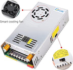 DROK 48V Power Supply, AC 110V/220V to DC 0-48V 0-10A 480W Buck Converter, Volt Amp Adjustable Adapter Regulated 5V 12V 24V 30V 36V 48V Volt Switching Voltage LED Transformer Charger for Computer