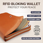 Travel Document Organizer - RFID Passport Wallet Case Family Holder Id Wristlet