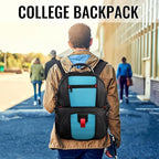 YOREPEK Large Backpack for Men, Extra Large Laptop Backpacks for Men Women, Water Resistant Travel Backpack Airline Approved Business Work Bag Fits 18.4 Inch Computer, Black