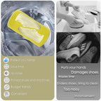 Shoe Washing Machine Bag,Laundry Shoe Bag for Washer and Dryer,Reusable Shoe Cleaning Bag for Sneakers,Tennis Shoes,With Self-locking Zipper, Microfiber Inside,Include Shoe Bag (Pro Grey - 2 Pack)