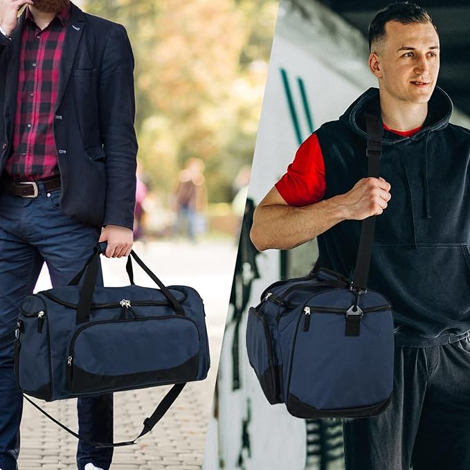 Uarition Gym Duffle Bag for Men - 55L Navy Blue Large Duffel Bags for Sports, Workout, Traveling, Durable Heavy Duty Duffel Gear Bag