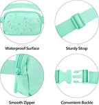Fanny Pack with Strap Extension for Women and Men Crossbody Bag Belt Bag Bum Bag with Adjustable Strap for Hiking Workout Sports Travel Gifts for Teen Girl Light Green
