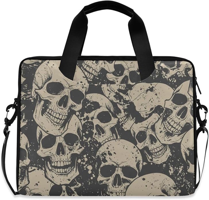 MNSRUU Laptop Bag for 15.6 inch Black Gothic Bats