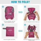 G4Free Lightweight Packable Hiking Backpack for Men Women Small Hiking Daypacks Foldable Shoulder Pack Casual Outdoor Bag 11L