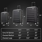 Samsonite Omni 2 Hardside 3 Piece Set - Includes Global Carry-On, Medium, & Large Checked Suitcases - 360° Dual Spinner Wheels - Integrated TSA Lock & Expansion - Amazon Exclusive - Artic Silver