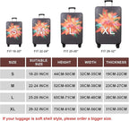 WUJIAONIAO Travel Luggage Cover Baggage Suitcase Cover Protector Skins 18-32 Inch (Graffiti, S (for 18-20 inch luggage))