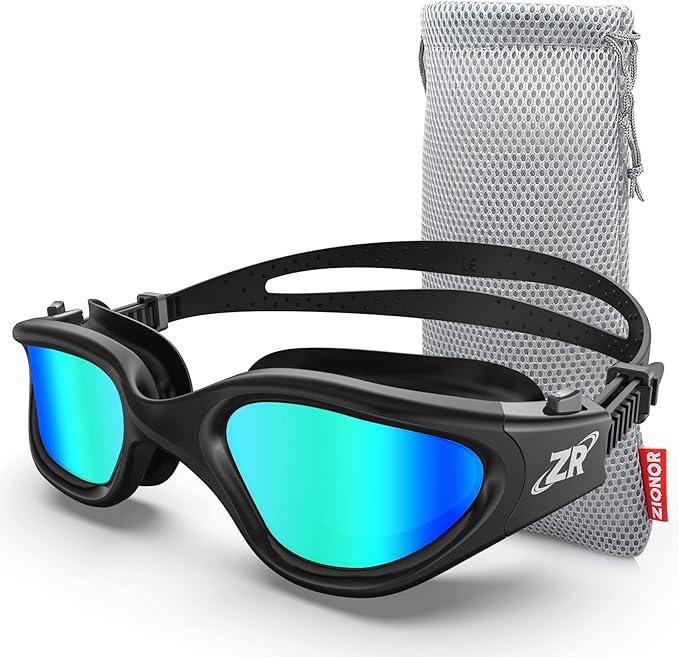 ZIONOR Swim Goggles, Upgraded G1 Polarized Swimming Goggles Anti-Fog for Adult Men Women