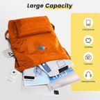 Vorspack Drawstring Backpack Water Resistant String Bag Sports Gym Sack with Side Pocket for Men Women