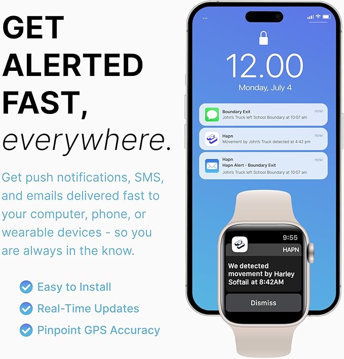 Spy Tec Atlas XL GPS Tracker | 12-Month Battery for Long-Term Tracking, Hidden Weatherproof GPS Tracker for Vehicles, Cars, Trailers, RV, Boats | Asset Tracking | Starter Kit with 1st Month Included