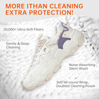 2PCS Shoes Washing Machine Bags, Laundry Shoe Bag for Washer and Dryer, Reusable and Durable Zipper Sneaker Shoe Washing Bag, Tennis Shoes Cleaning Bag for All Shoe Types (Pure white)