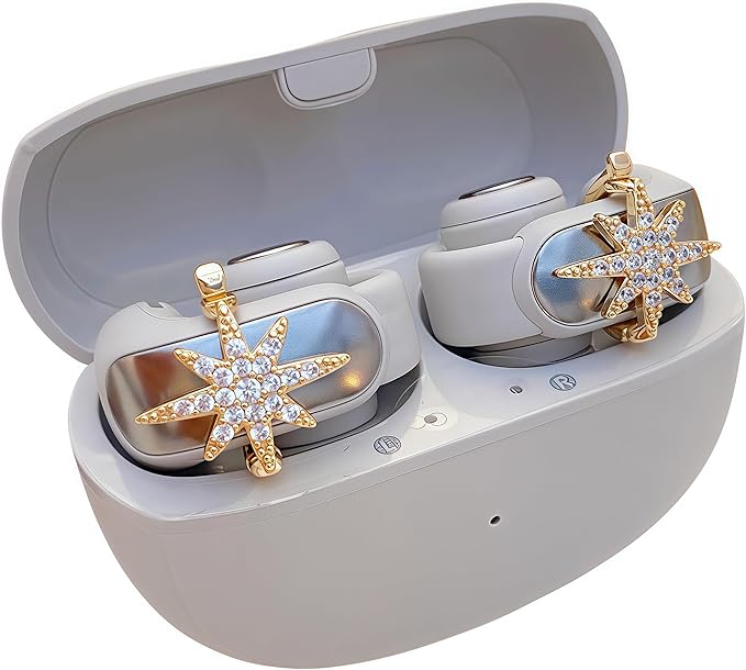 Clip on Earbuds Open Ear Accessories for Bose Ultra Open Earbuds - Lightweight Clip-On Decor for Wireless Earbuds (Headphones not Included) (Gold)