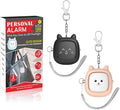 Personal Safety Alarm, VIGOROAD 2 Pack Loud 130dB Siren Emergency Panic Alarm with LED Light, Easy Pull Pin Keychain Self-Defense Security Alarm for Women, Seniors, Kids