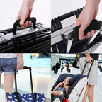 2 Pack Luggage Handle Wraps for Luggage Suitcase Travel Bags (Black)