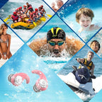 Waterproof Swimming Ear Plugs for Adults - 2 Pairs of Reusable Soft Silicone Swim Earplugs,Perfect for Surfing, Diving,Pool,Showering and Other Water Sports - Keep Water Out and Ear Protection