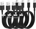 Car Carplay Cable for iPhone 17 16 15 Charger Cord,4 Pack 6FT USB A to USB C Cable for iPhone 17 Pro Max/16 Pro/15 Plus Charger,USB C Car Charger for Apple 17 Air/16 Pro Max/16e/15/iPad Pro-Black