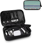Geometric Electronic Organizer Cord Organizer Travel Pouch Electronic Accessories Carry Case Large Travel Cable Organizer Bag for SD Card Phone Power Bank