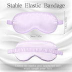 48 Pieces Silk Sleep Mask Eye Coverings for Sleeping Smooth Soft Eye Covers Mask with Elastic Strap for Sleeping Blocking Lights Travel Relax (48 Pieces)