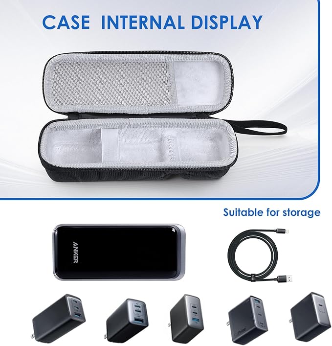 Hard Travel Case Replacement for Anker Power Bank, Hard Storage Case for Anker Prime Power Bank 12000mAh 130W (For 12000mAh 130W)