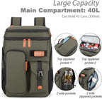 BAGPARKK Insulated Cooler Backpack,33/45 Cans Multifunctional Double Deck Leakproof Cooler Bag with Sternum Strap,Large Capacity Lightweight Travel Camping Beach Backpack