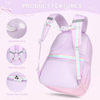DIGOBAY Backpack for Girls, 3PCS Girls Backpack for School with Lunch Bag Pencil Case, Cute Kids Teens Bookbag for Kindergarten Elementary Preschool Middle School