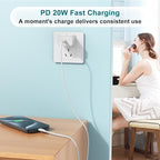Fast Charger for iPhone 17 16 15 Charger Fast Charging 3Pack, 6+10+10ft USBC to USBC Cable Cord &20W Type C Block for iPhone 17/17 Air/17 Pro Max/17 Pro/16 15 Pro Max/Pro/Plus,iPad Pro/Air/Mini
