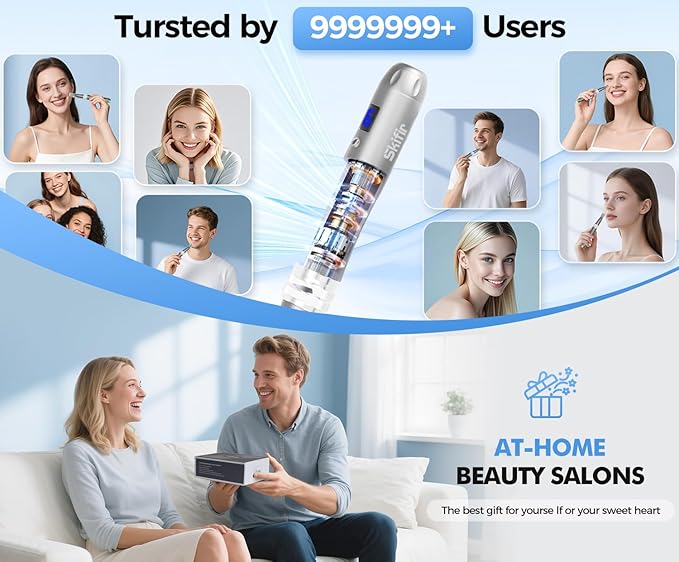 Electric Facial Pen Machine for Home Use - Professional Beauty Device for Women and Men