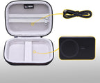 LTGEM Power Bank Case Compatible with Anker MagGo/633/622/621/321 Magnetic Battery Power Bank Portable Charger, Universal Office Travel Carrying Storage Bag - Black+Gray(Case Only)