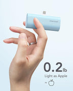 charmast Small Portable Charger 5000mAh, Ultra-Compact 20W PD Fast Charging Power Bank Mini Battery Pack Compatible with iPhone 14/14 Pro Max/13/13 Pro Max/12/12 Pro Max/11/XR/X/8/7/6, and More