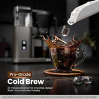 Kismile SCA-Certified 8 Cup Drip Coffee Maker, Pour Over Coffee Machine with 3s Instant Heat 197–205℉, Adjustable Flow Control, Removable Water Tank, Deep Cold Brew & 40 Min Keep Warm (Light Grey)