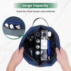 Carbrea Travel Toiletry Bag - Small Toiletry Bag for Men Skincare Bag for Toiletries Accessories Gifts - Navy Blue