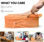 PFEYRPK Lightweight Compression Packing Cubes for Suitcases, Compressible Expandable Travel Packing Organizer with Clear Toiletries and Backpack Bag, Travel Essentials for Carry on Luggage 7 Set
